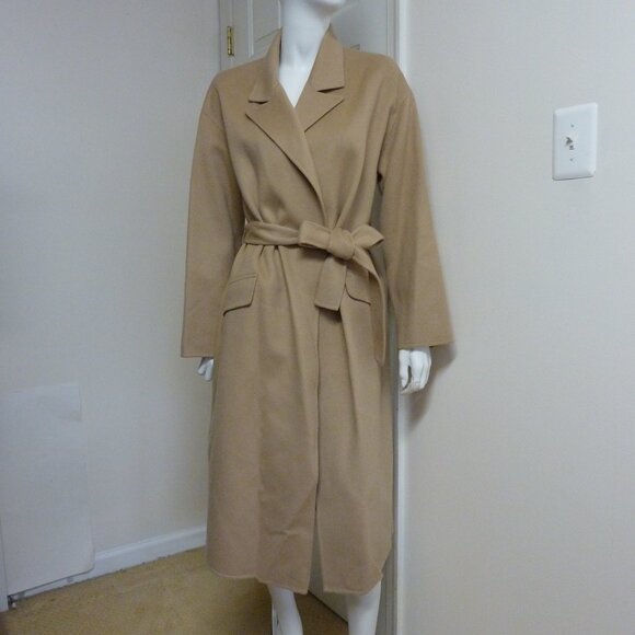 Theory Wool & Cashmere-Blend Robe Coat - Picture 7 of 11